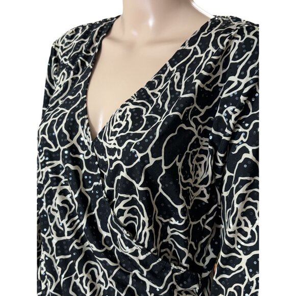 MSK Blouse with Beaded Tassels Size L - Picture 2 of 4